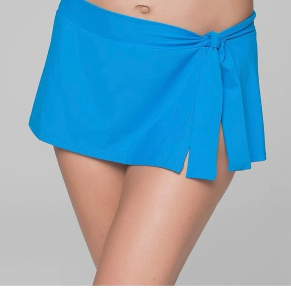 Tommy Bahama Pearl Solids Blue Swim Skirt Sarong M never worn or washed - Picture 1 of 5
